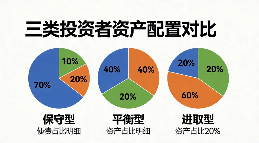 三种风险偏好资产配置方案